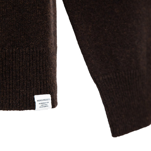 Norse Projects Sigfred Merino Lambswool Sweater Truffle N45-03451037 Degli Uberti